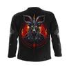 Spiral Direct Unisex Adult Baphomet Back Print Long-Sleeved T-Shirt