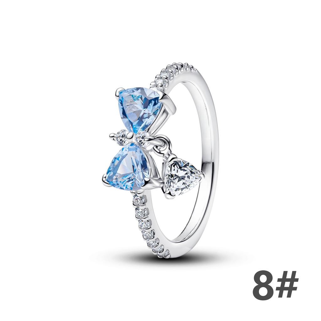 925 Silber Luxus Gold Sexy Schmetterling Ohrstecker Ringe Herz Schleife Stil Armband Anhänger Halskette Blume Frau Feinschmuck