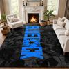 Blue Lock Carpet Door Mat for Living Room or Bedroom Protective Mat Under Chair Office Decoration Christmas Gift Birthday Present