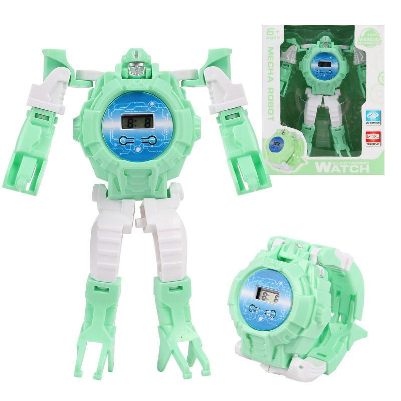 Children's Transforming Robot Electronic Watch Two Forms Toy For Kids