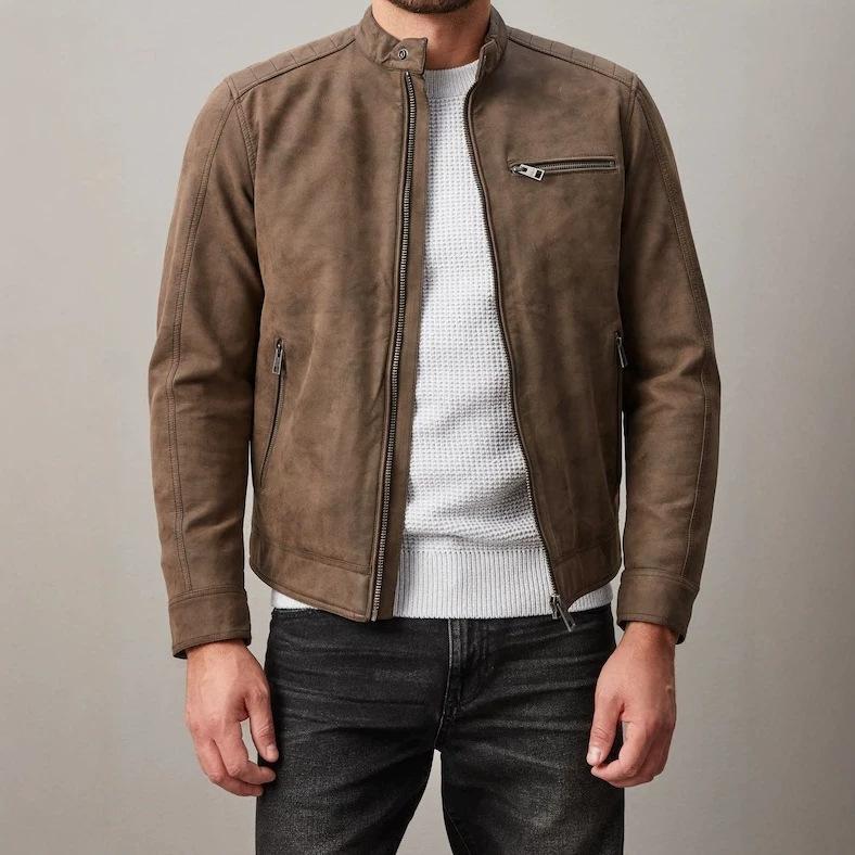 European and American men`s jacket thin