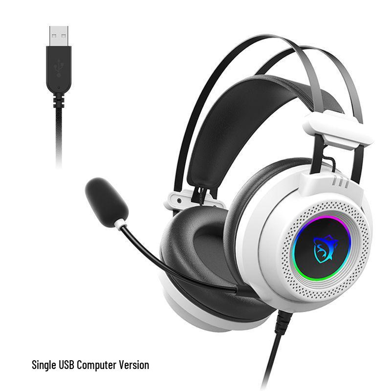 

USB Wired Gaming Headset with Mic & RGB Lighting for PC & PUBG Esports