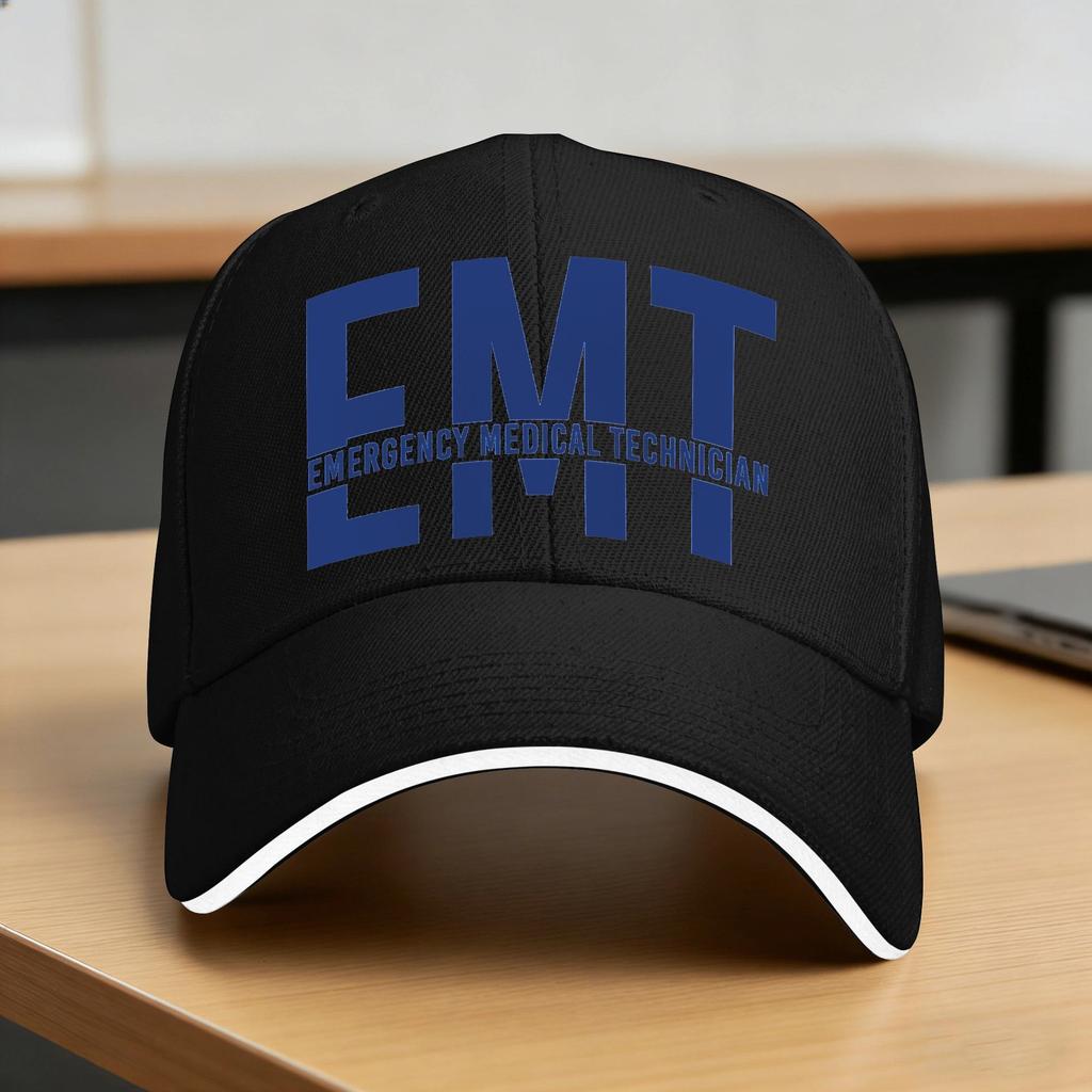 Emt Emergency Medical Casual Baseball Cap Summer  Trucker Hat Sun Visor Running Hippie Hip Hop Hats Unisex Men Baseball Caps