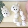 3D Plush Rabbit Earphone Case For Airpods 1, 2, 3, 4 Pro 2 Lovely Hairball Anti-fall For Irpods 1, 2, 3, 4 Pro 2 Protective Case