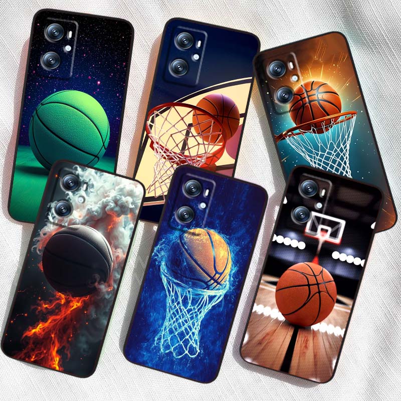 Sports Basketball Cool For OPPO Reno 5 6 7 A96 A40 A58 Realme GT A74 A78 Neo2 A74 A78 Find X5 X3 X7 X8 Black Phone Case