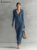 Autumn New Style Women Slim Fit Bodycon Halter Hoodie Knit Sweater Dress