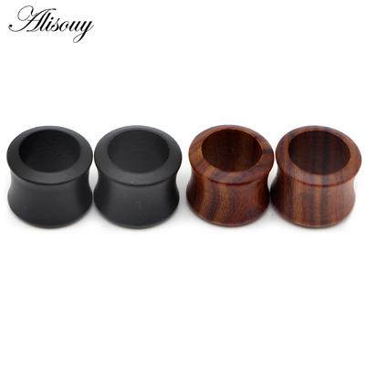 Alisouy 2 bucăți 8-25 mm dopuri și tuneluri cercei tunel pentru urechi extensie din lemn pentru piercing pentru corp pentru bărbați