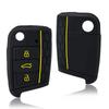 3 Button Flip Key Silicone Cover Fit For Vw Golf 7 Mk7 Skoda Seat 2014   Fob Hull Octavia Combi Leon Ibiza Cuptra Case
