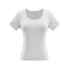 Women's Slim-Fit U-Neck T-Shirt: Trendy Summer 2025 Style, Solid Color, True Shoulder, Elastic, Short Sleeves, Thin Fabric.