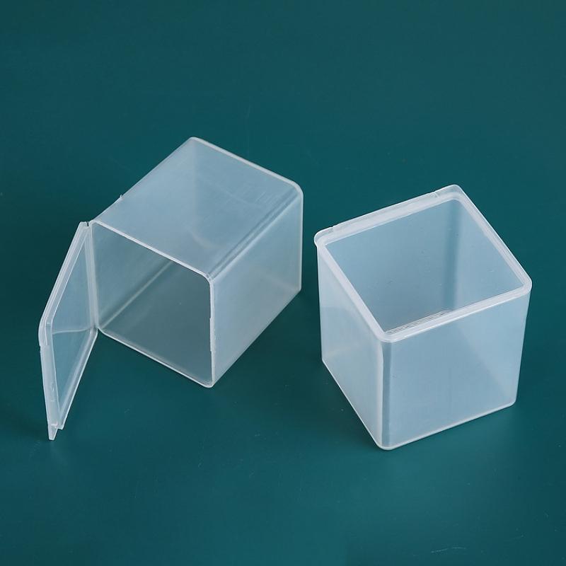 Mini Plastic Box Rectangular Translucent Packing Box Dustproof Durable Strong Jewelry Button Sundries Storage Case Container
