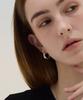 Dawnf 02H01M Polished Silver Hoop Earrings