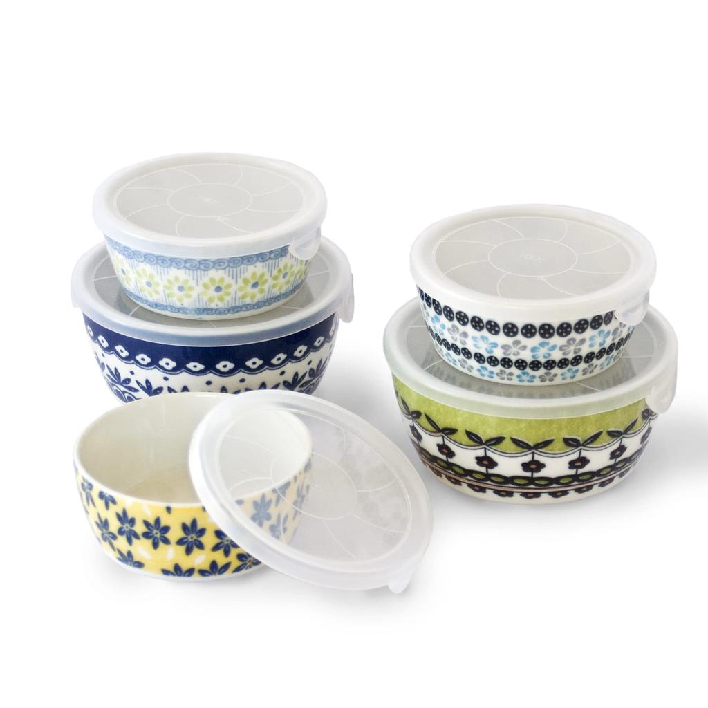 Awasaka Table Talk Presents Pottery Field 5-Piece Microwave Pack Set (7-2020)