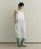 Ost Kaka Layered See-Through Slit Dress Ivory