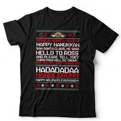 Christmas Friends T Shirt Unisex  Monica Happy Hanukkah Funny Festive Xmas Gift Unisex T-Shirt