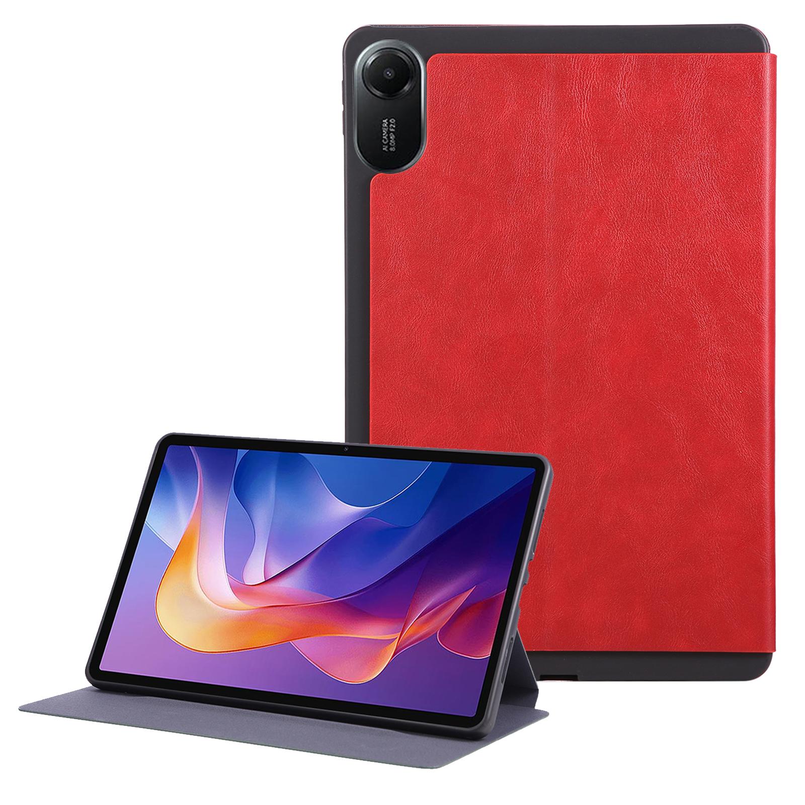 

Противоударный чехол из искусственной кожи для планшета Xiaomi Redmi Pad 2 со подставкой Red