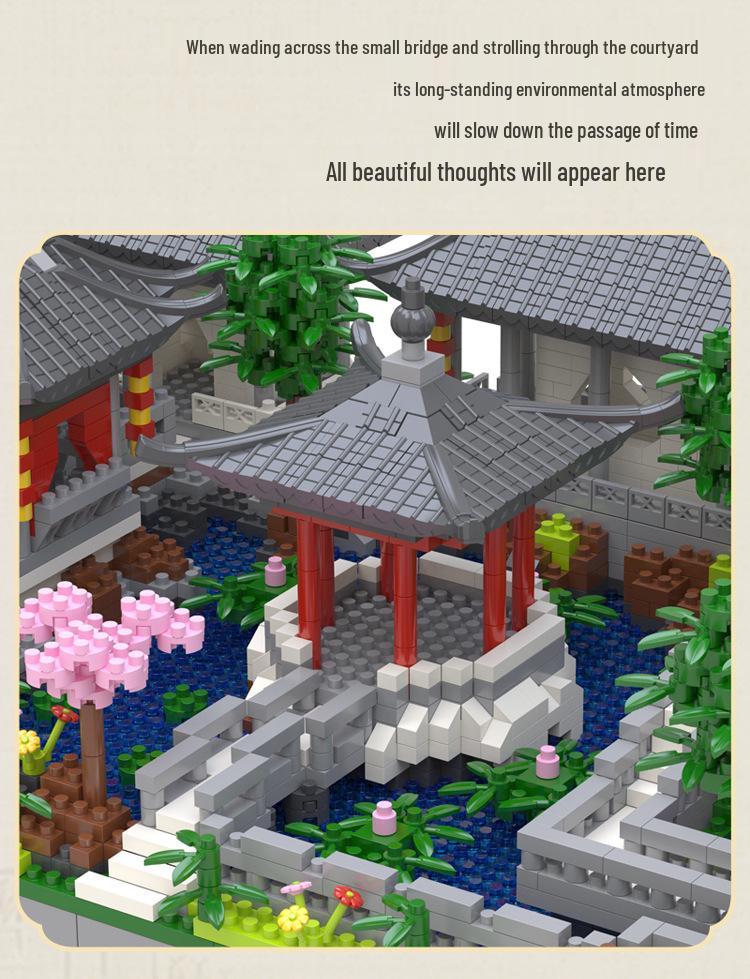 JIHUI Suzhou Garden Building Blocks - Advanced Assembly Toy for Boys and Girls
