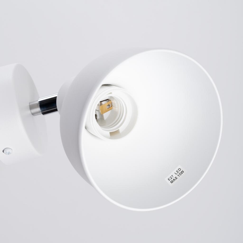 Kinkiet Opal 1 E27 Biały Lumilo 13.163.13