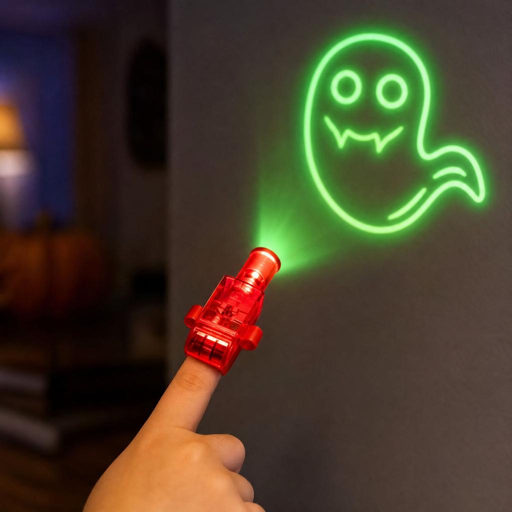 36 Pack Halloween Projection Finger Lights, Party Favors for Kids, Light Up Toys for or Bags