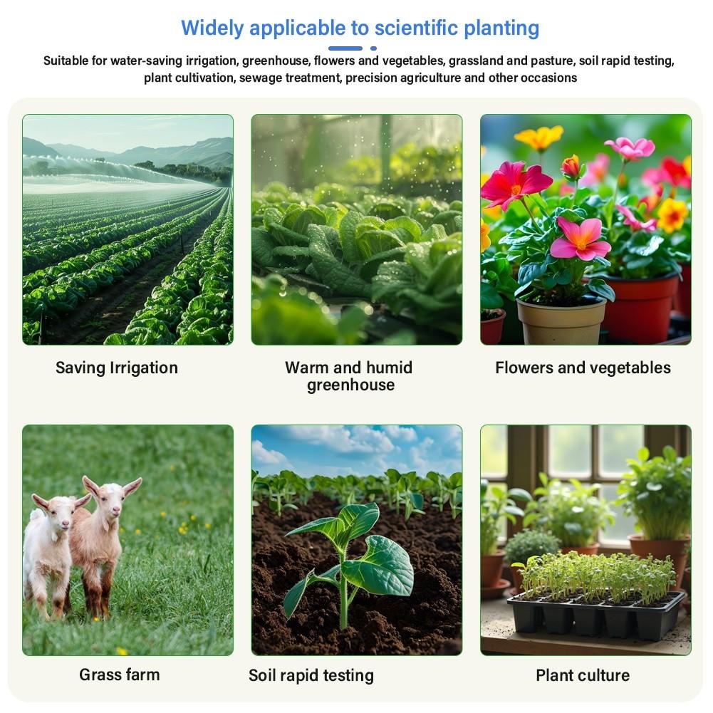 Przenośny Kompleksowy Czujnik Gleby 8 w 1 Wodoodporny i Odporny na Korozję IP68 Wysokoprecyzyjna Sonda Szybki Detektor Testowania Gleby