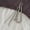 Tassel Chain Bag Pendant Star Rivet Peach Heart Key Ring Gifts Pearl Beadeds Keychain  Trendy