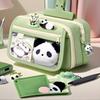 Aesthetic Pencil Case Panda Pencil Case Large Capacity Animal Pencil Case Cute Pencil Pouch Panda Stationery Case With Zipper