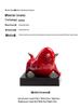 Red Ceramic Ox Figurine: Spirit-Soaring Handicraft for Home or Office Decor