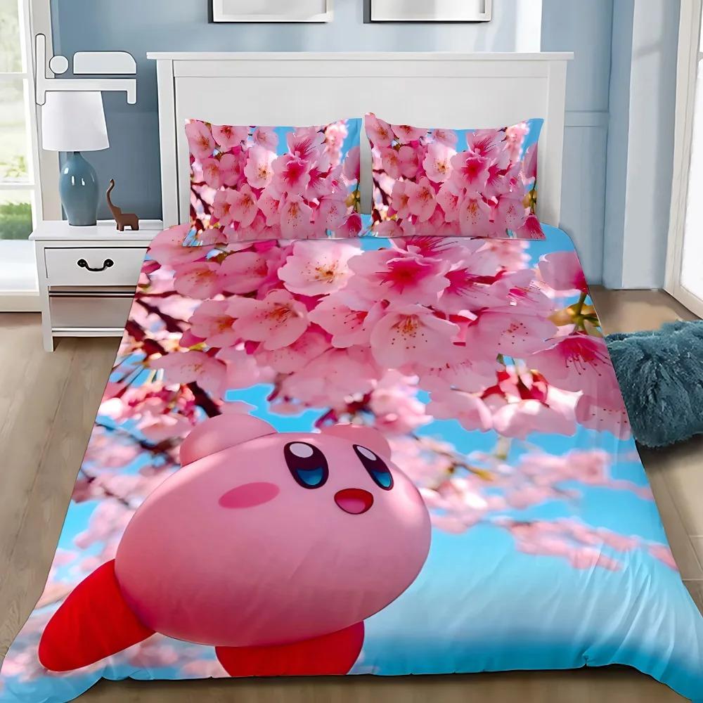 Πάπλωμα Kirbys Star Allies 3D Εξαιρετικό Παιχνίδι Anime Ψηφιακή Εκτύπωση Σετ Κλινοσκεπάσματος Πάπλωμα Κρεβάτι Νεανικό Διακόσμηση Σπιτιού Παιδικό Αγορίστικο Δώρο