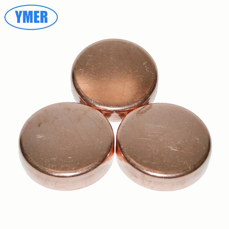 YMER Red Copper Pipe Cap for Refrigeration and Air Conditioning, Welded Sealing Cap, 10-108mm.