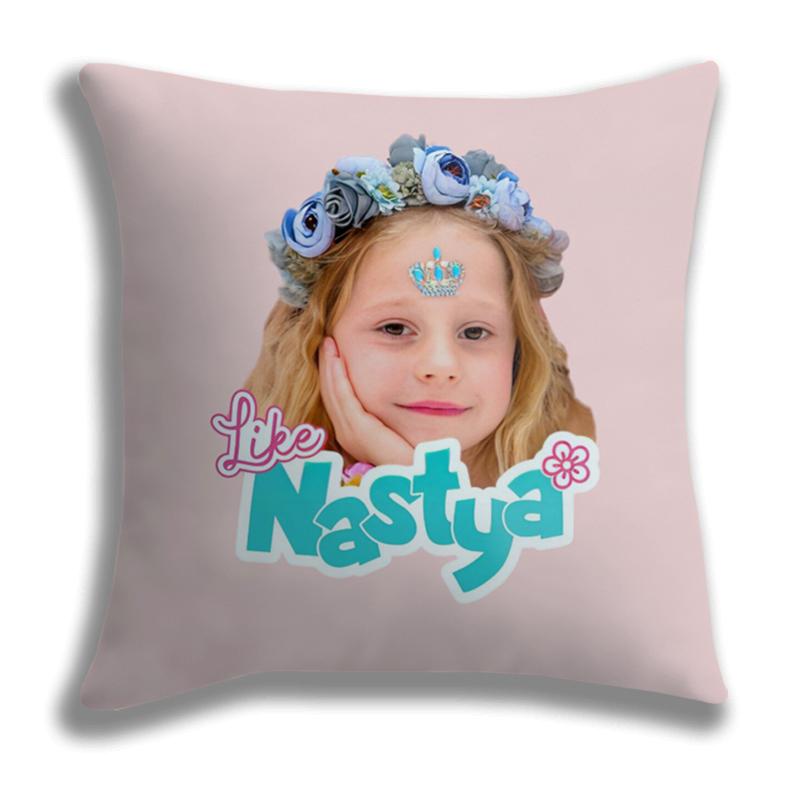 Like Nastya Printed Pillow Case Cushion Cover Decorative Soft Comfortable Pillowcase Home Sofa Chair Seat Decor Pillow Case Gift