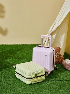 Spring Airlines Carry-On Luggage: 14-Inch Women's Suitcase & 16-Inch Kids' Trolley, Lightweight 20×30×40cm