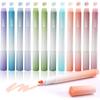Ucravo 12 Pack Asthetic Highlighters Colors, Bible Highlighters And Pens No Bleed, Dual Tip Pastel Highlighter Pens For
