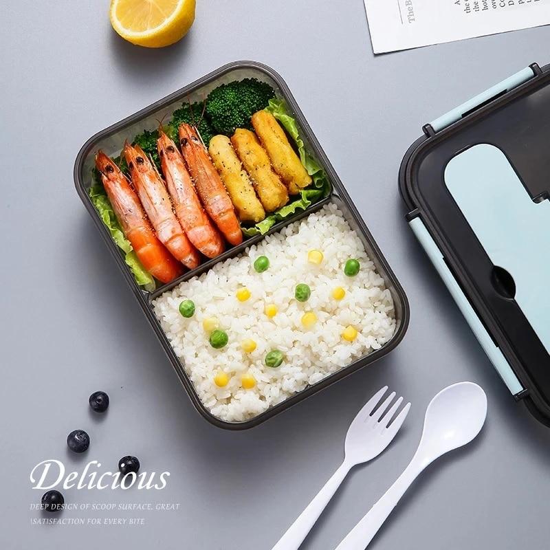Lunch Box For Kids Food Storage Container With Lids Leak-Proof Microwave Food Warmer Snacks Bento Box