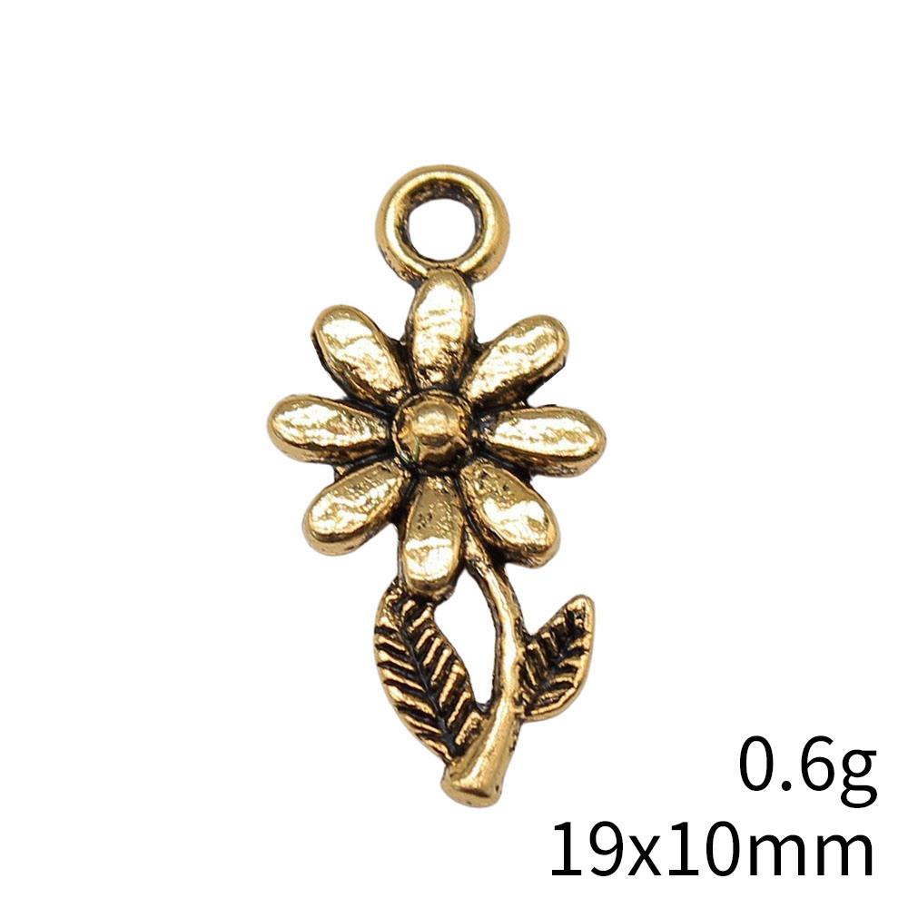 Back To School Bag Charms Rose Lotus Charms Pendant Women's Bags Bracelet Pendant