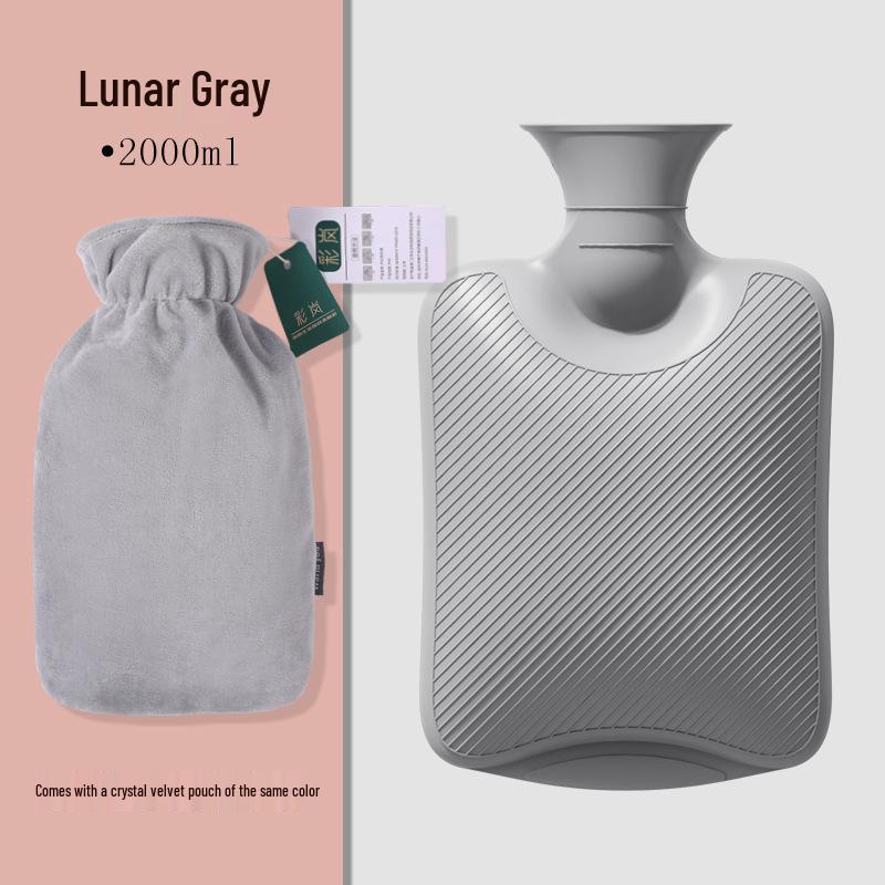 Thickened Cute Plush Hot Water Bottle - Old-Fashioned, Explosion-Proof Design for Warm Feet, Bed Heating, and Hot Compress Therapy