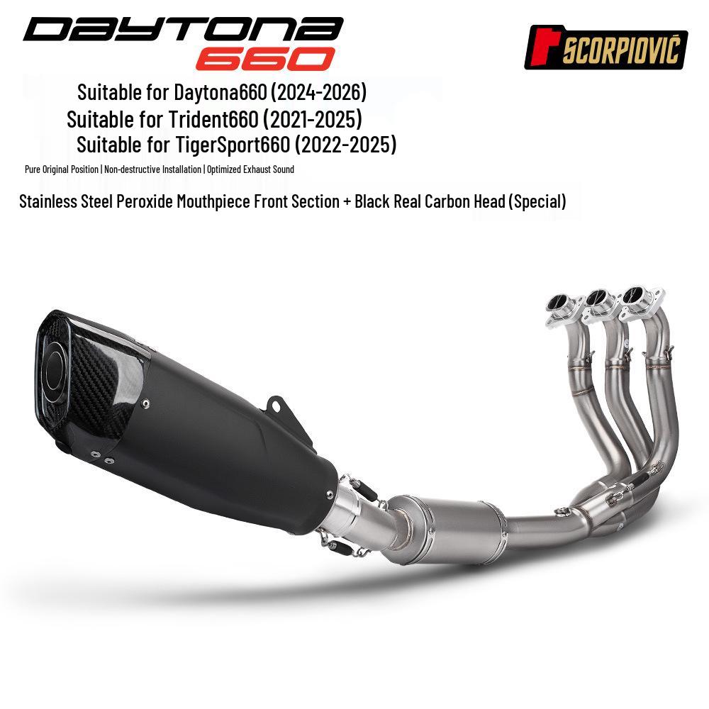 Trident660 & Daytona660 Full Exhaust System Set