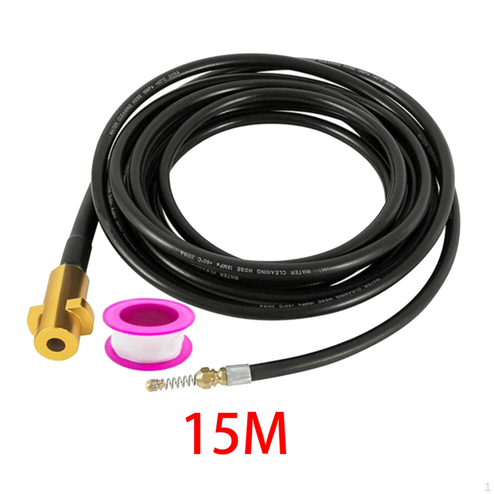 

2320PSI 160Bar Шлангове обладнання для мийної машини високого тиску, очищення каналізаційної води 15m