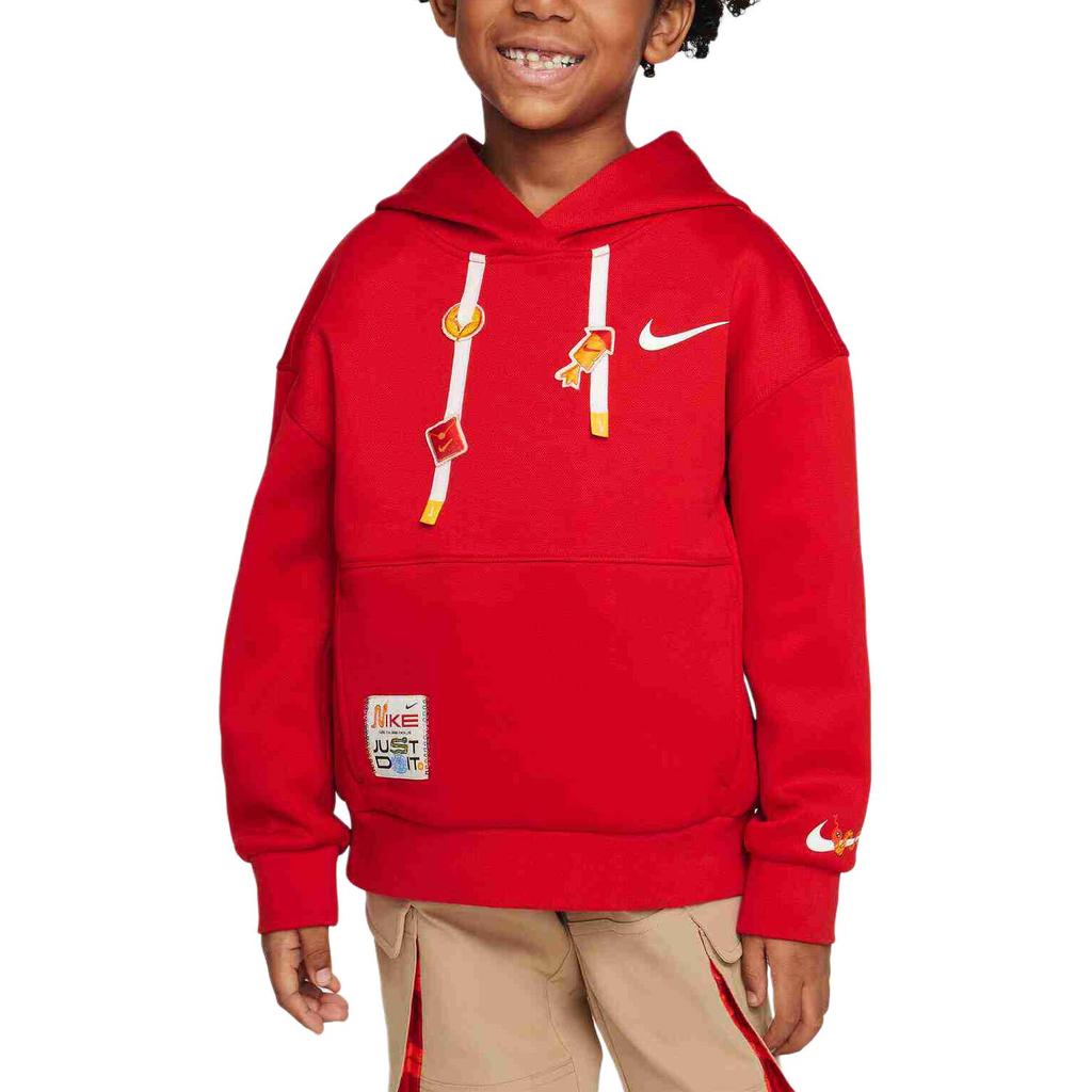 Nike Hoodie Pullover Long Sleeve Kids tops Red IH0982-657