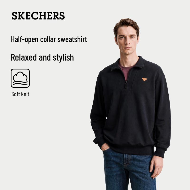 Skechers Unisex Relaxed Fit Collared Knit Pullover L326U003