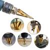 STONEGO 4-12/20/32mm HSS Spiral Grooved Center Drill Bit Solid Carbide Titanium Step Cone Drill Bit Drill Accessories
