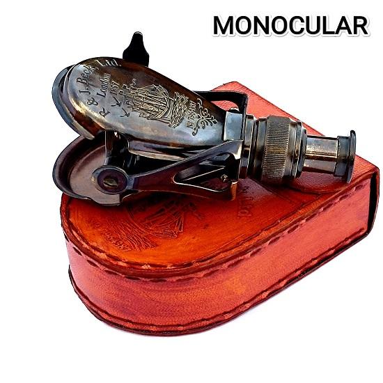 Lornetka mosiężna, prezent dla poszukiwacza przygód, prezent dla syna, grawerowany teleskop, prezent na wędrówki, prezent na rocznicę, prezent dla męża