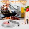 Stainless Steel Hamburger Press Patty Maker with 100 Silicone Oil Paper Adjustable Burger Press Nonstick Burger Patty Maker