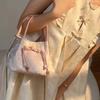 Chinese Style Female Crossbody Bags Summer Pink Shoulder Bags Retro Drawstring Bucket Top-handle Bags Women's Chain Handbags