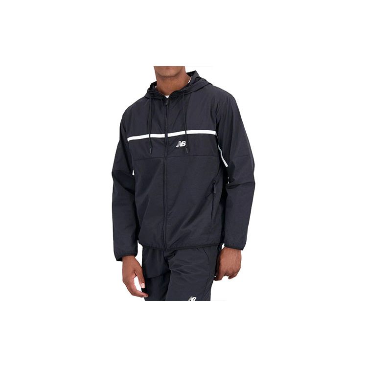 

Мужская куртка с капюшоном New Balance с логотипом, верхняя одежда, черная MJ31500-BK