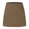 Klassischer Damen-Minirock mit Reißverschluss und geteiltem Saum, passend zum Blazer, für Büro und Alltag