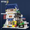 1130PCS Japanese Izakaya Building Blocks City Streetview Model Bricks Desktop Decoration Kids DIY Educational Toys Holiday Gifts
