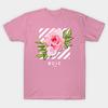 T Shirt Women Pink Rose T Shirt Harajuku Print Kawaii Tshirt Summer Short Sleeve Female T-Shirt Top Tee