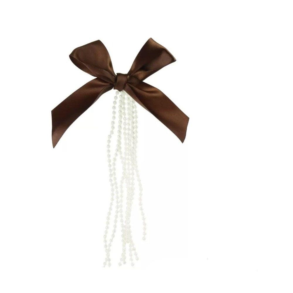DIY Schleife Perlen Hängender Anhänger Band Weihnachtsbaumschmuck Neujahrsgeschenk