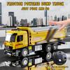 Dump Truck Toy, Large Dump Trucks Metal Cab, Big Construction Trucks with Lights and Sounds, Construction Vehicle Toys, Kids Birthday Xmas Gifts