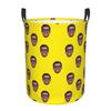Custom Personalized Photo Face Design Laundry Basket Collapsible Clothes Toy Hamper Storage Bin for Kids Nursery