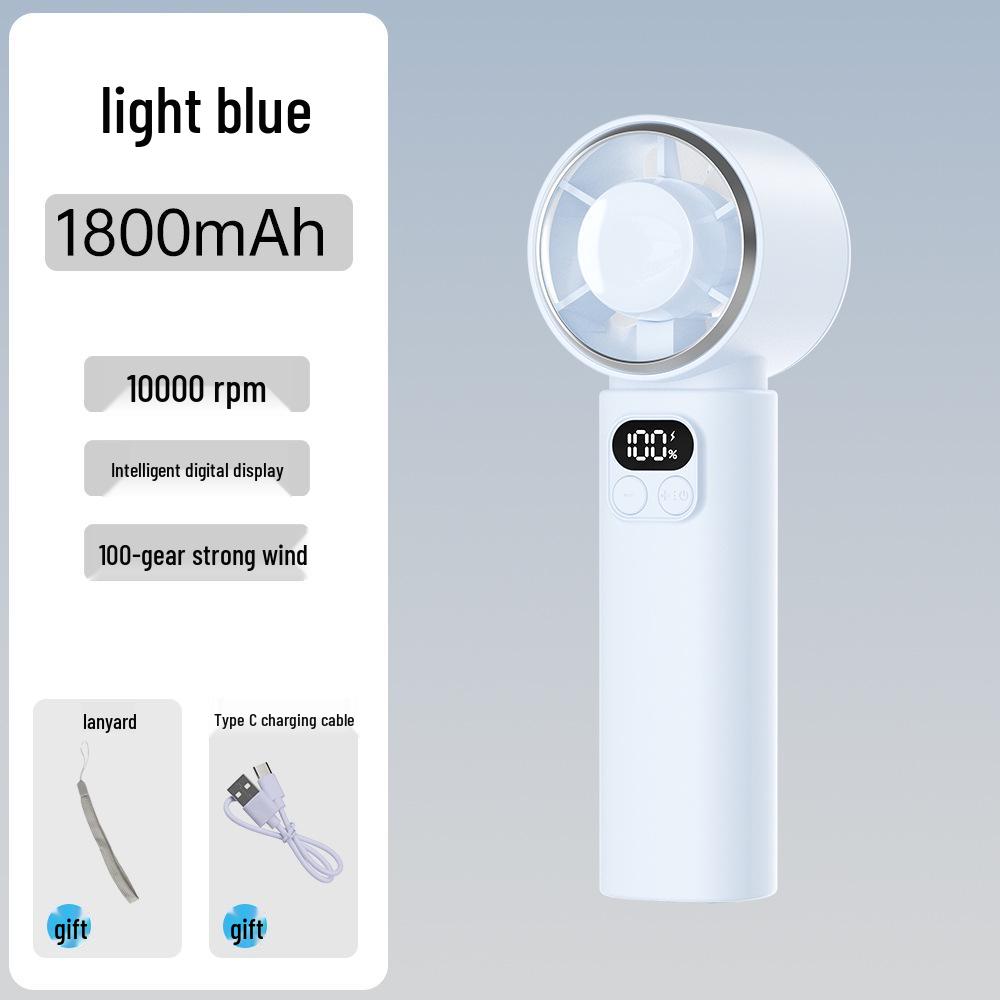 Foldable Handheld Fan with Semiconductor Refrigeration, Long Battery Life, High Speed, and Compact Design